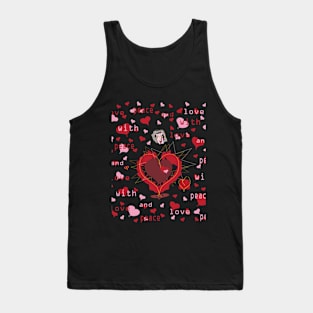 with peace and love Tank Top
